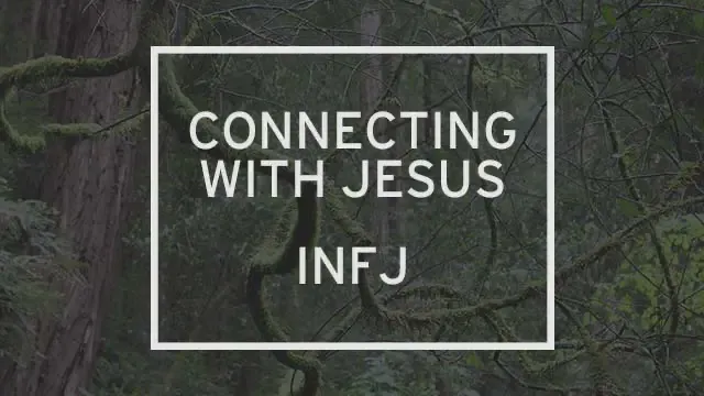 An old tree is in the background and the words “Connecting With Jesus: INFJ” are written above it.
